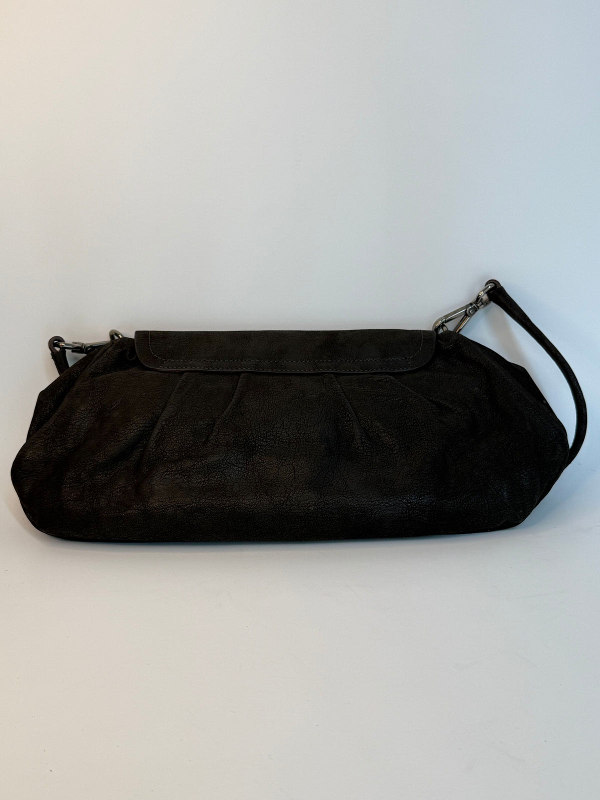 Chocolate Crocodile and Leather Prada Antik Skipper